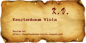 Kesztenbaum Viola névjegykártya